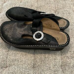 Alegria PG Lite black leather clogs size EU 37